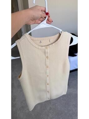 Sweater Button Tank